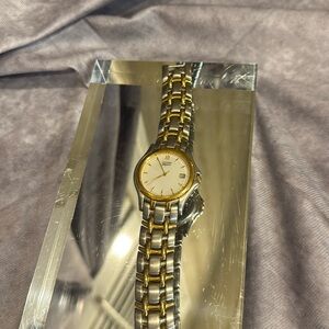 Citizens, elegance,‎ men’s two tone, watch, secondhand, and date parts only